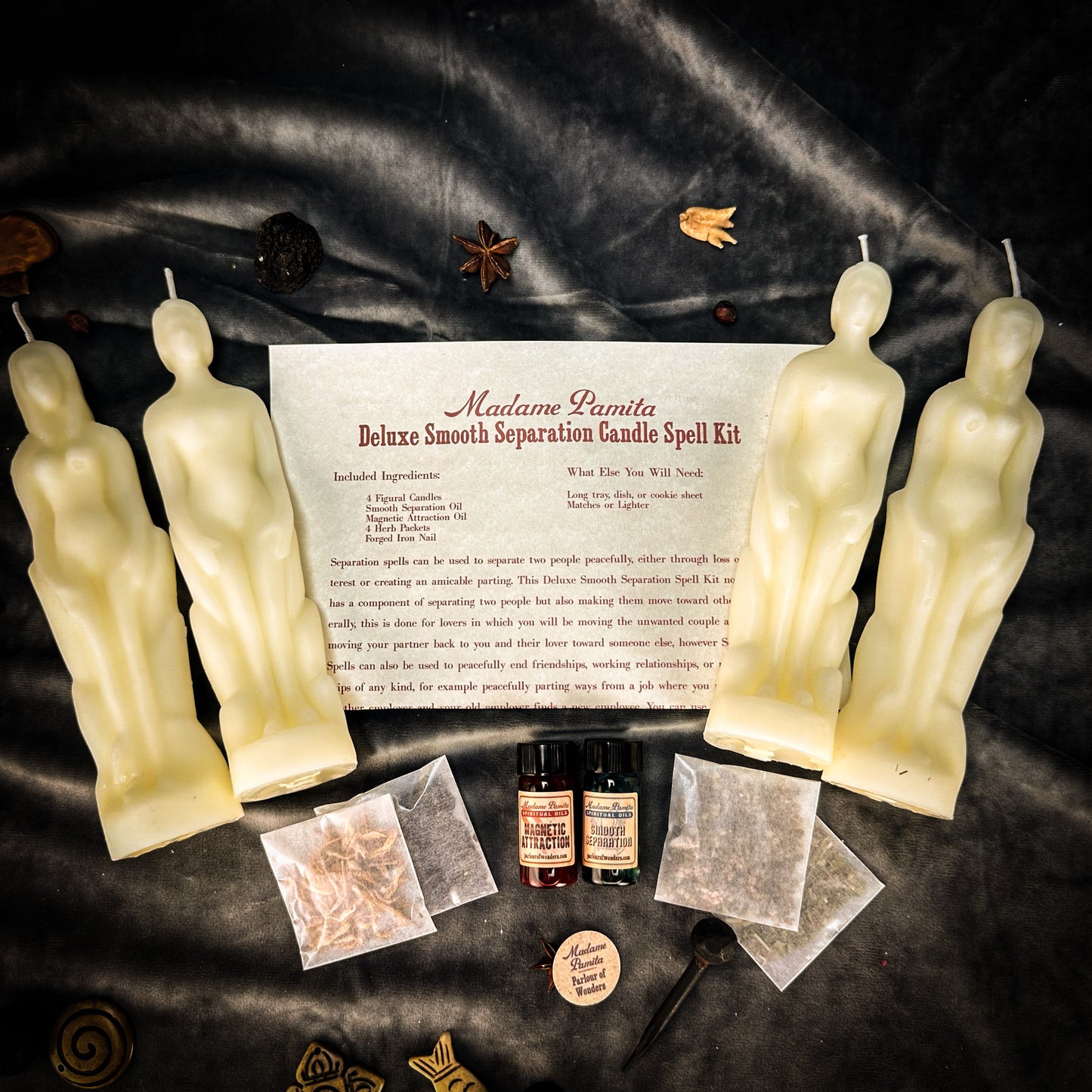 Deluxe Smooth Separation Candle Spell Kit - Human/Female