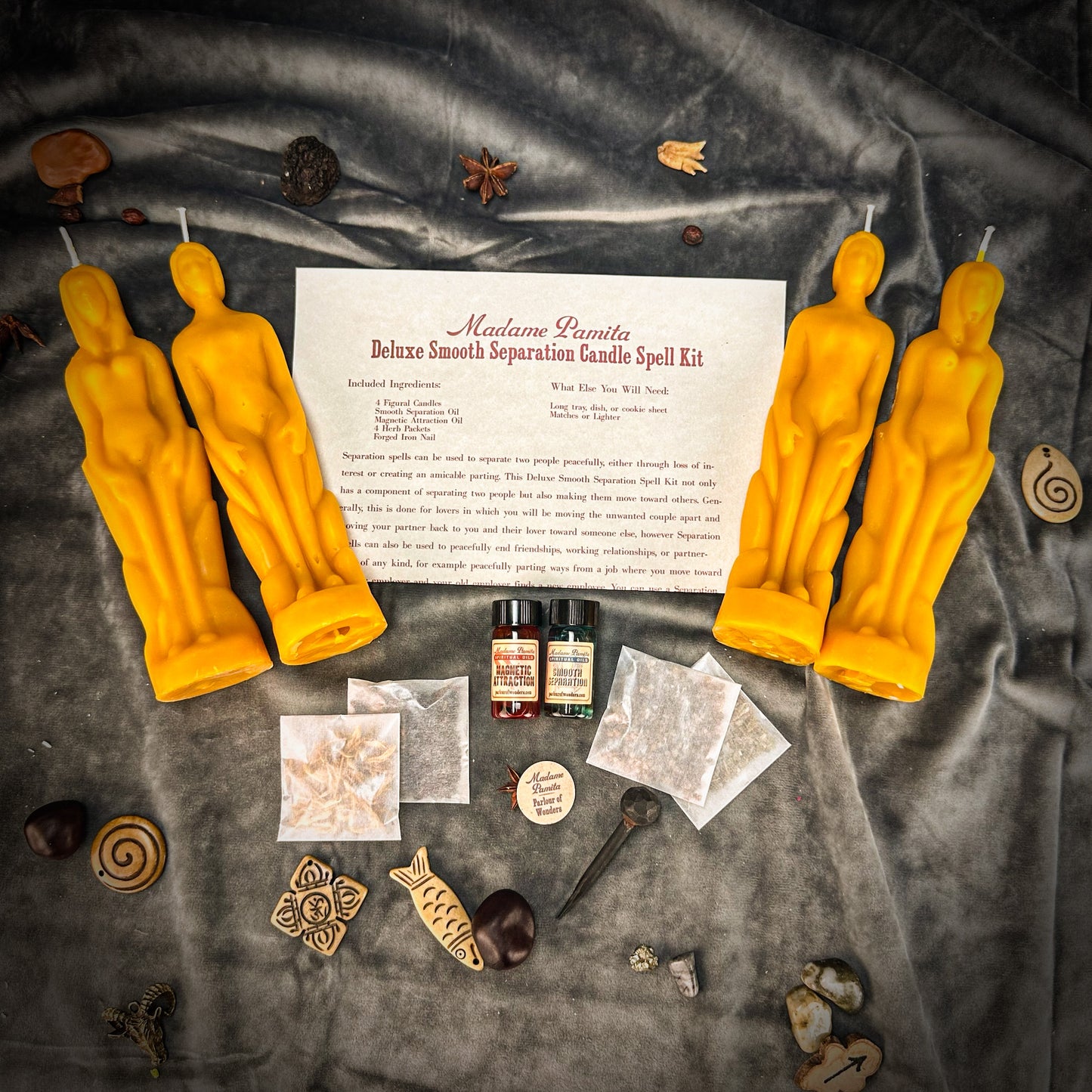 Deluxe Smooth Separation Candle Spell Kit - Human/Female