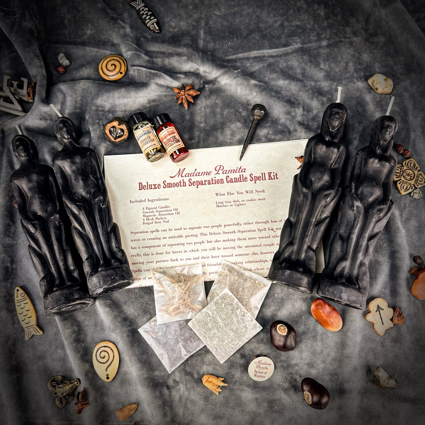 Deluxe Smooth Separation Candle Spell Kit - Human/Female