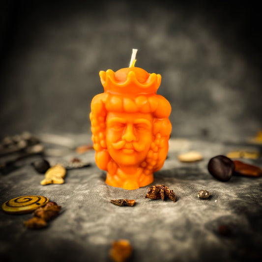 Beeswax Divine Duality King & Queen Spell Candle | Divine Masculine and Feminine Magic