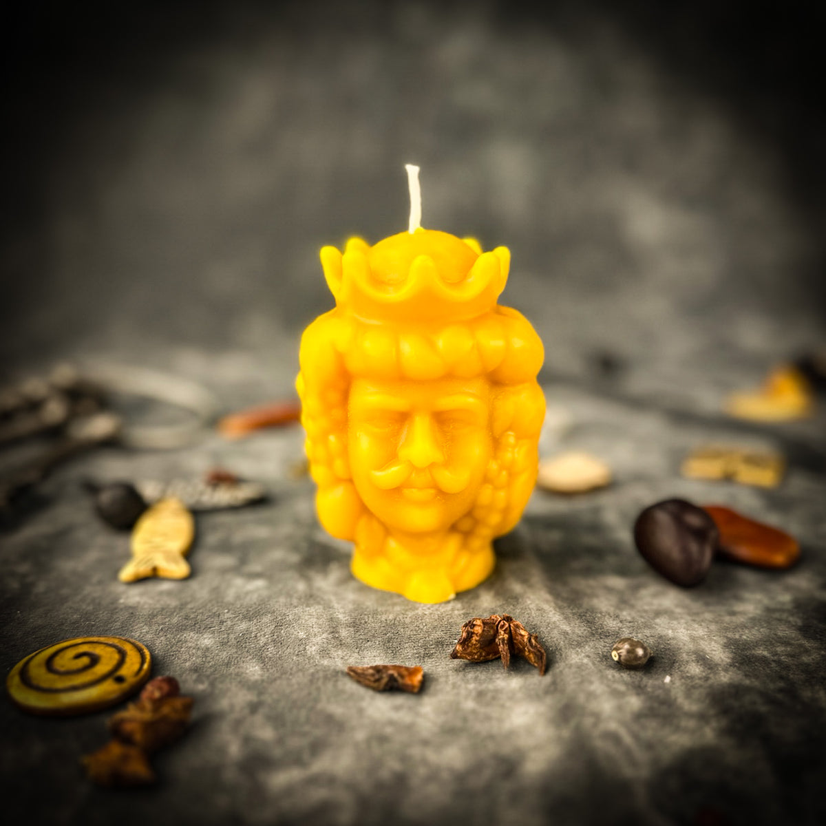 Beeswax Divine Duality King & Queen Spell Candle | Divine Masculine and Feminine Magic