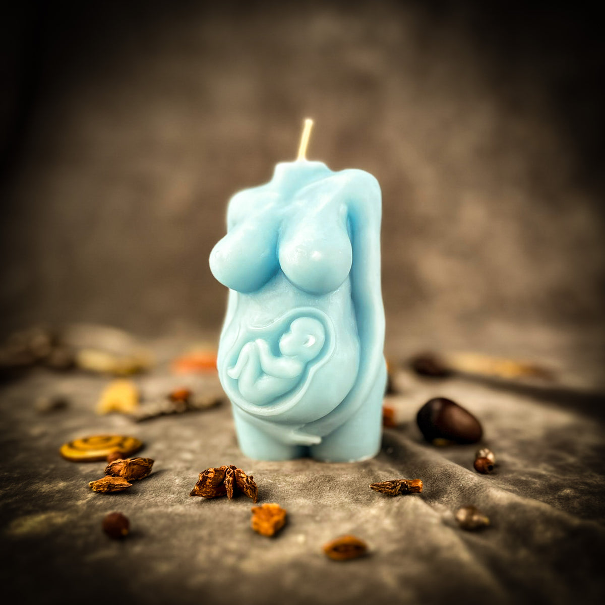 Beeswax Divine Mother Pregnancy Spell Candle | Fertility, Pregnancy Blessing & Motherhood Magic
