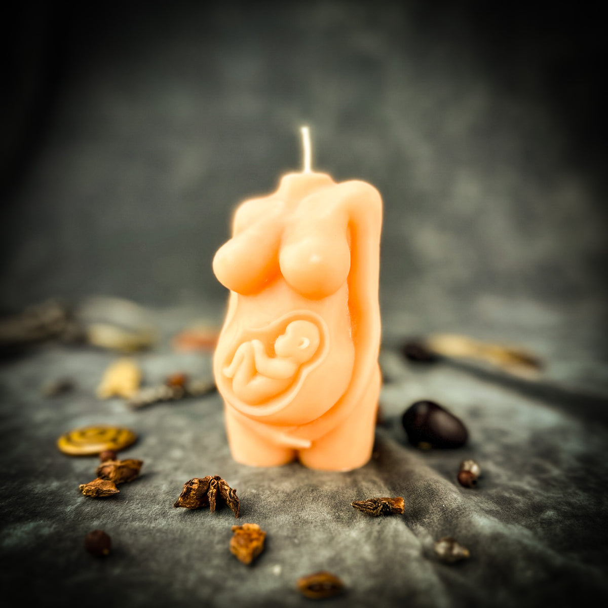 Divine Mother Pregnancy Beeswax Candle Spell Kit | Fertility, Pregnancy Blessing & Motherhood Magic