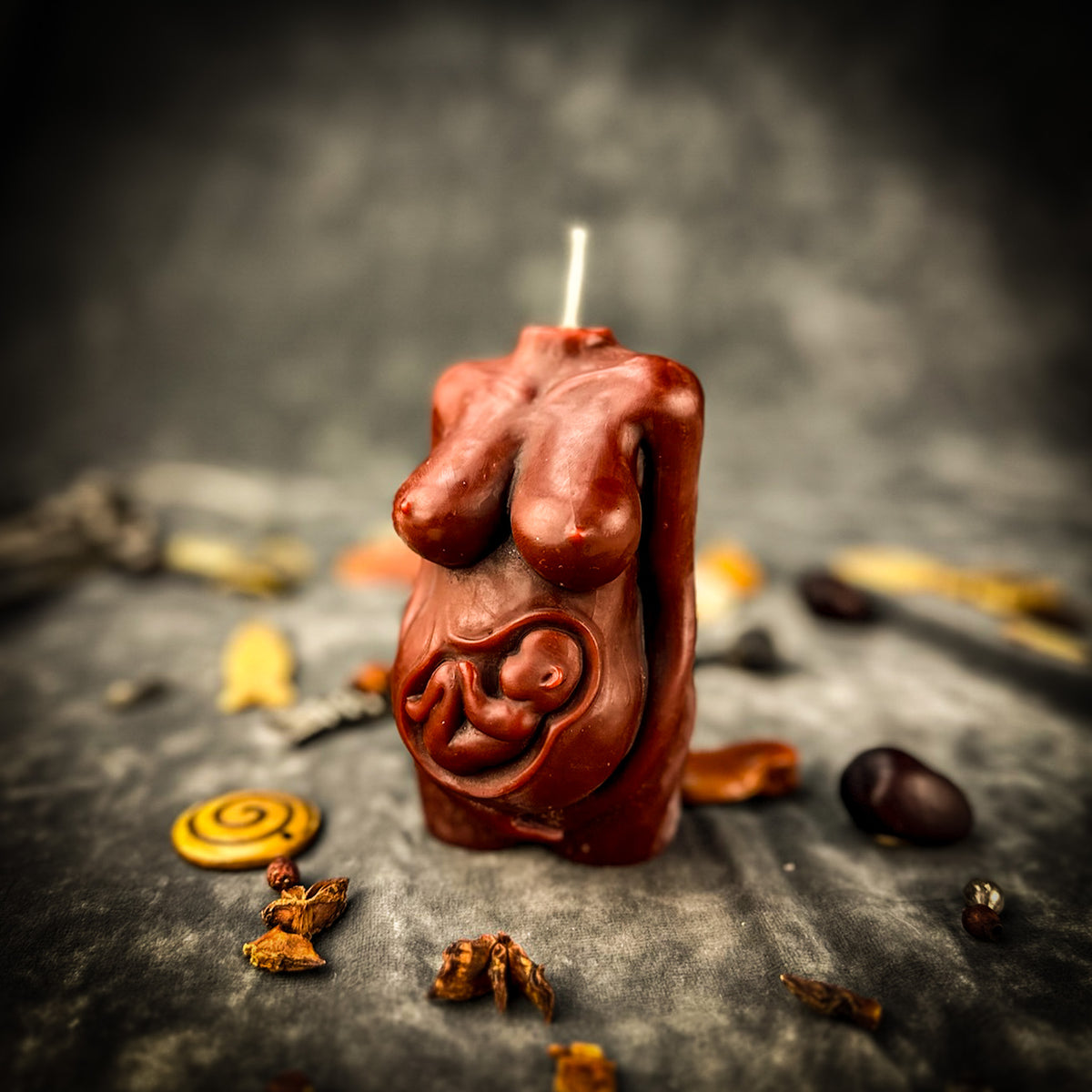 Divine Mother Pregnancy Beeswax Candle Spell Kit | Fertility, Pregnancy Blessing & Motherhood Magic
