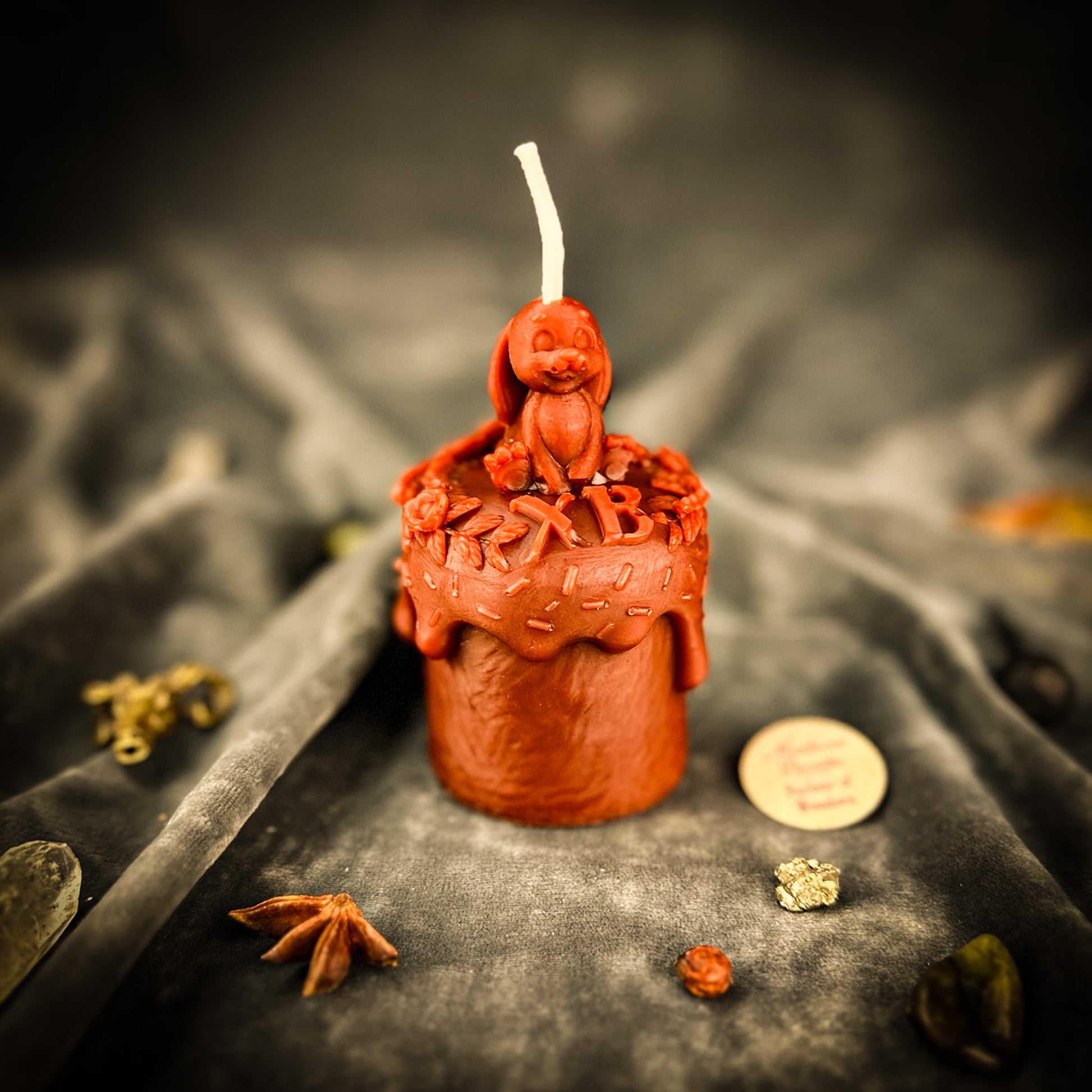 Orange Beeswax Easter Rabbit Paska Candle Spell Kit