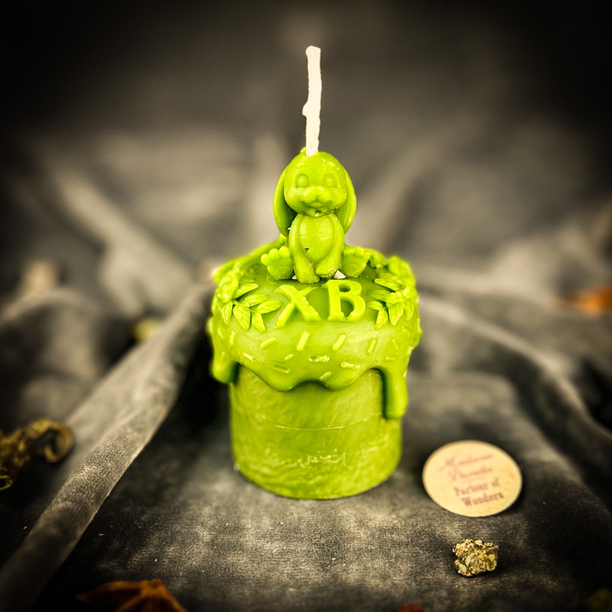 Green Easter Rabbit Paska Candle Spell Kit 