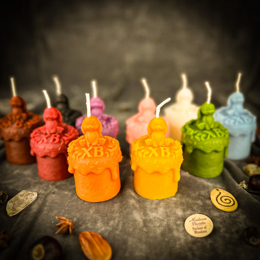 Beeswax Easter Rabbit Paska Candle Spell Kit - Abundance, Fertility & Spring Renewal