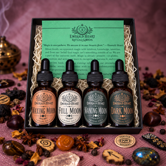 Lunar Charged  Ritual Oil Collection by Emerald Heart