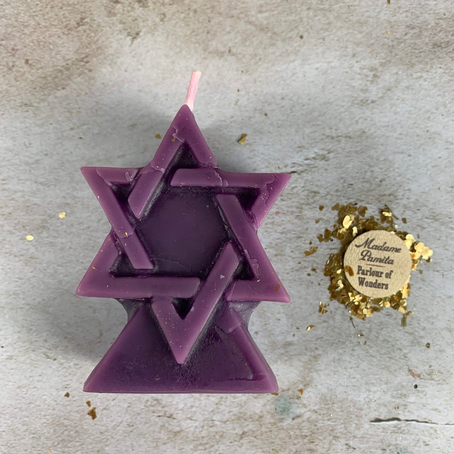 Beeswax Seal of Solomon Spell Candle