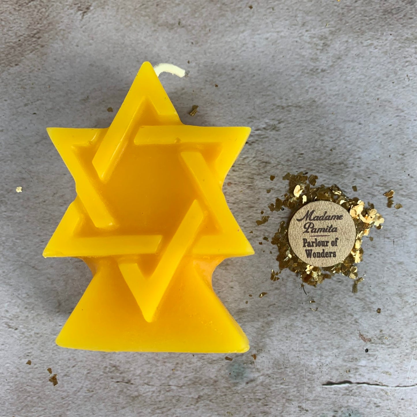 Beeswax Seal of Solomon Spell Candle