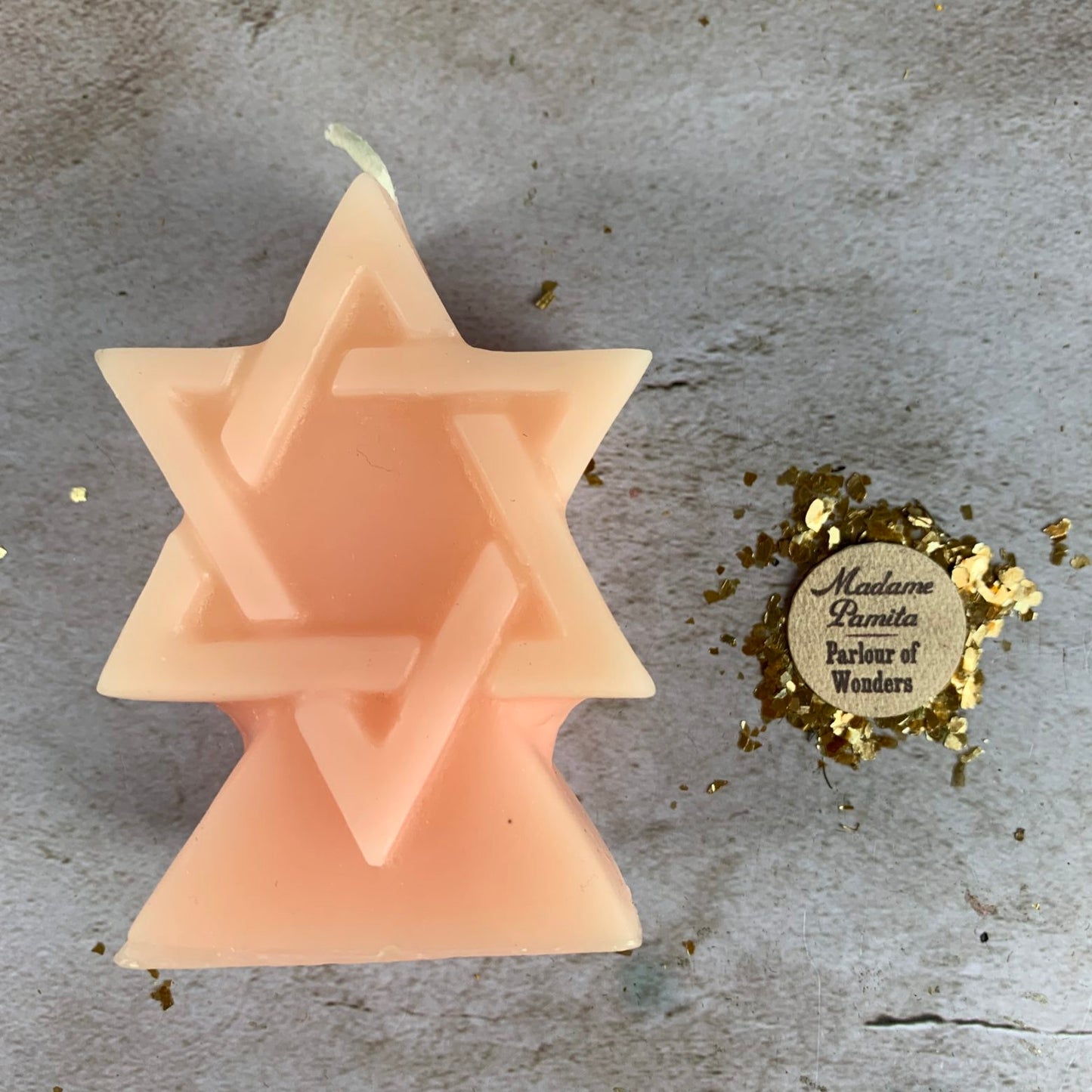 Beeswax Seal of Solomon Spell Candle