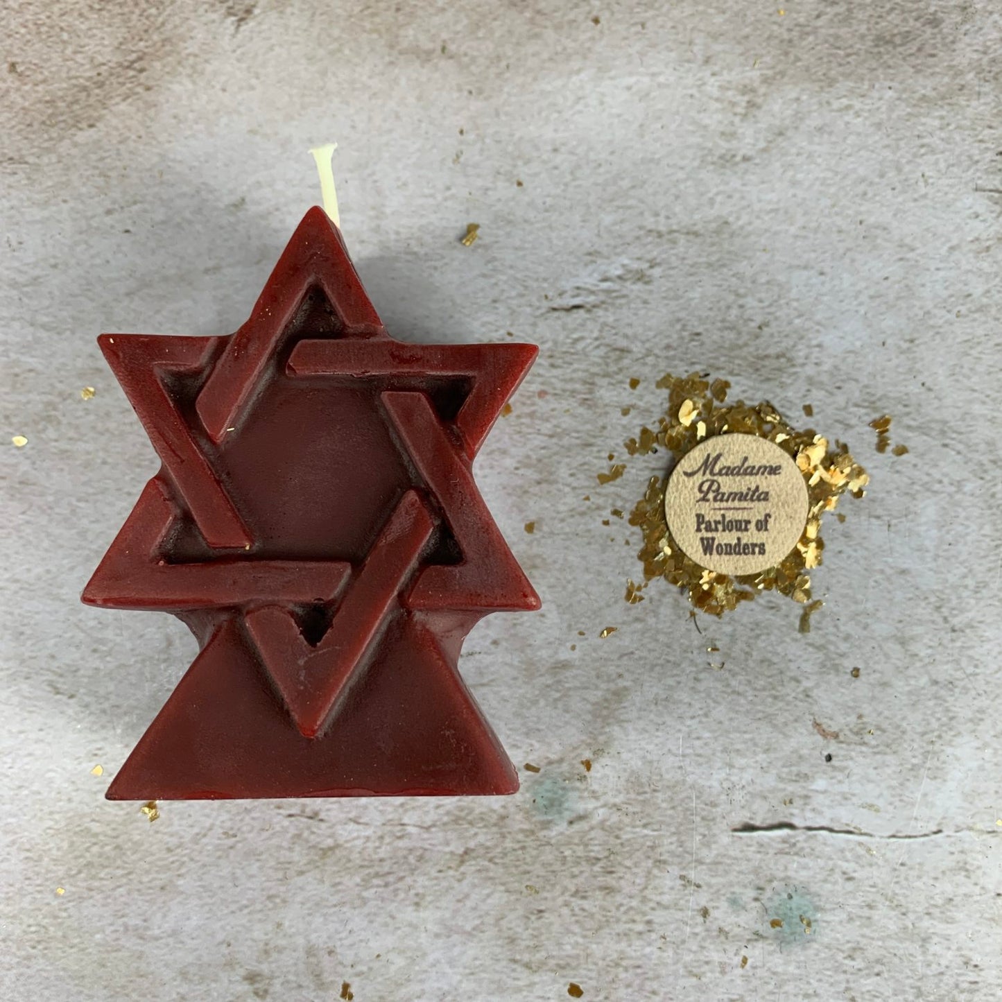 Beeswax Seal of Solomon Spell Candle