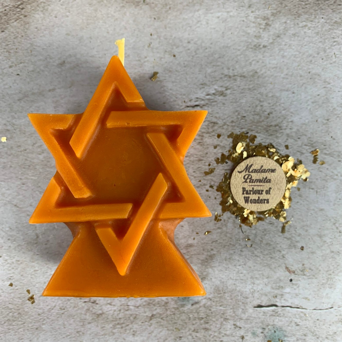 Beeswax Seal of Solomon Spell Candle