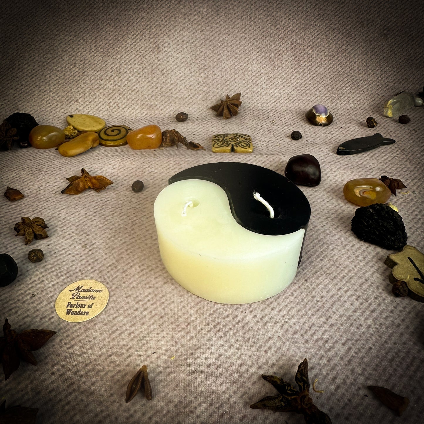 Coven Exclusive: Beeswax Yin-Yang Spell Candle