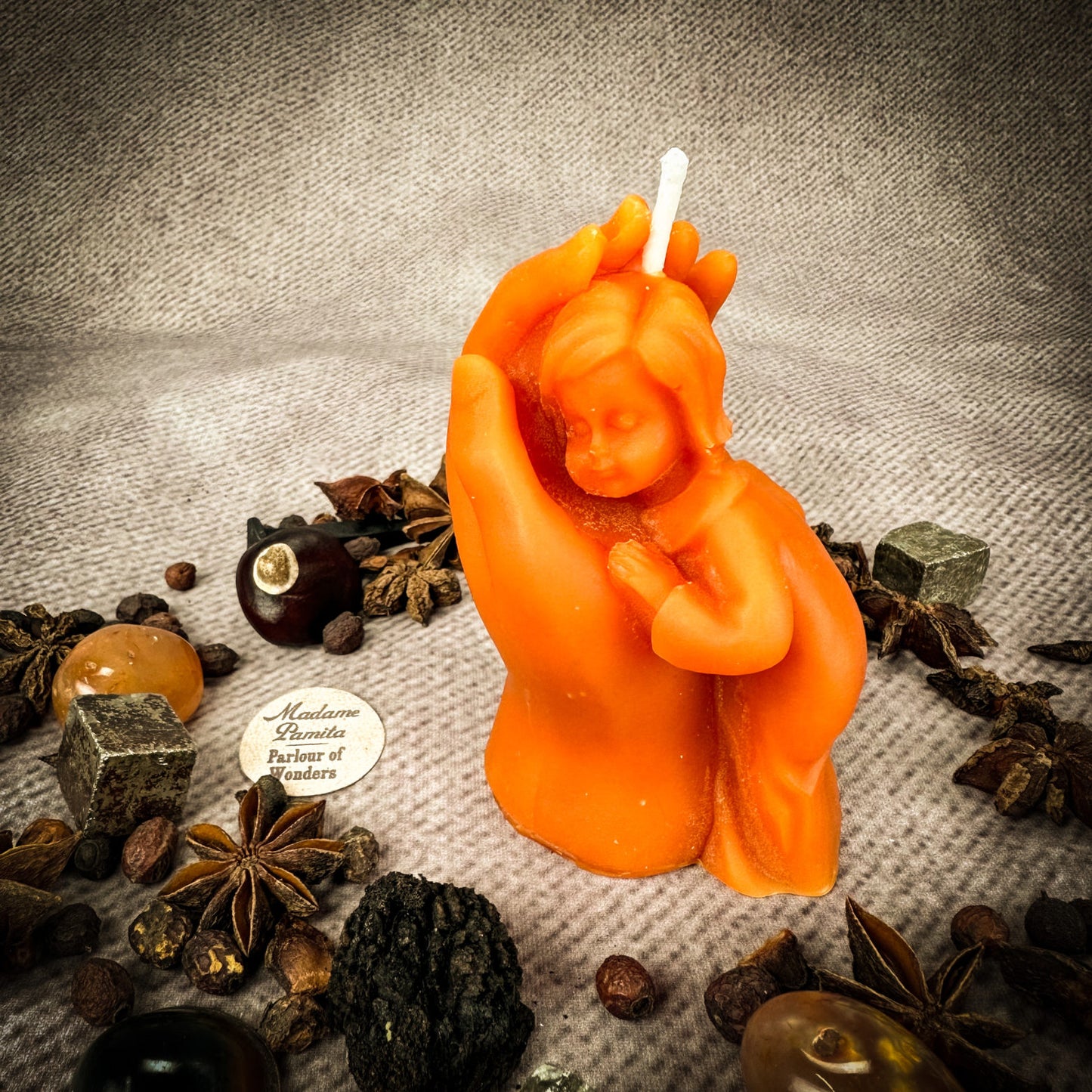 Beeswax Mother and Child Spell Candle