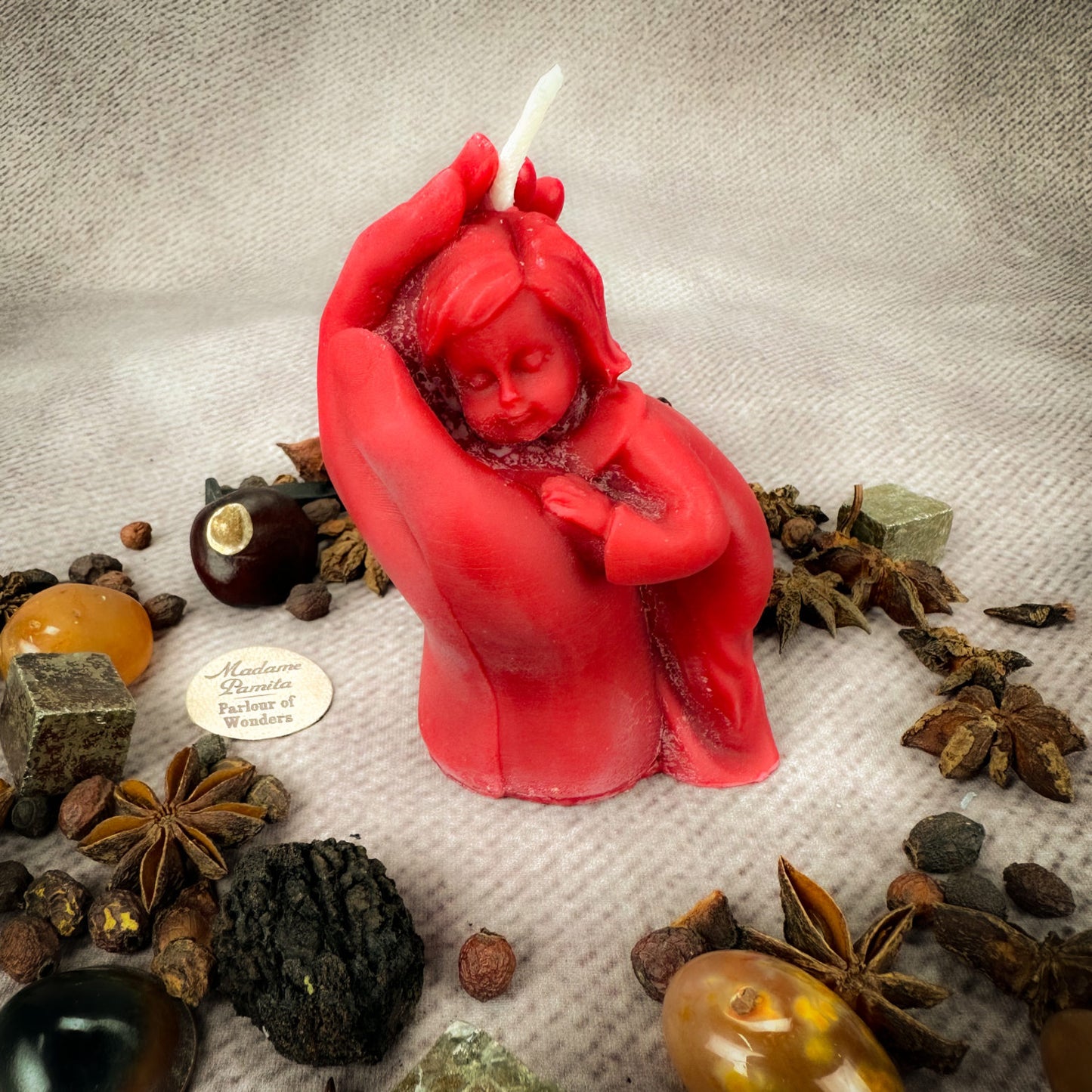 Beeswax Mother and Child Spell Candle