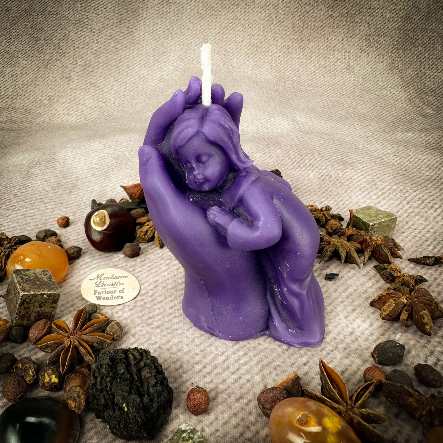 Beeswax Mother and Child Spell Candle