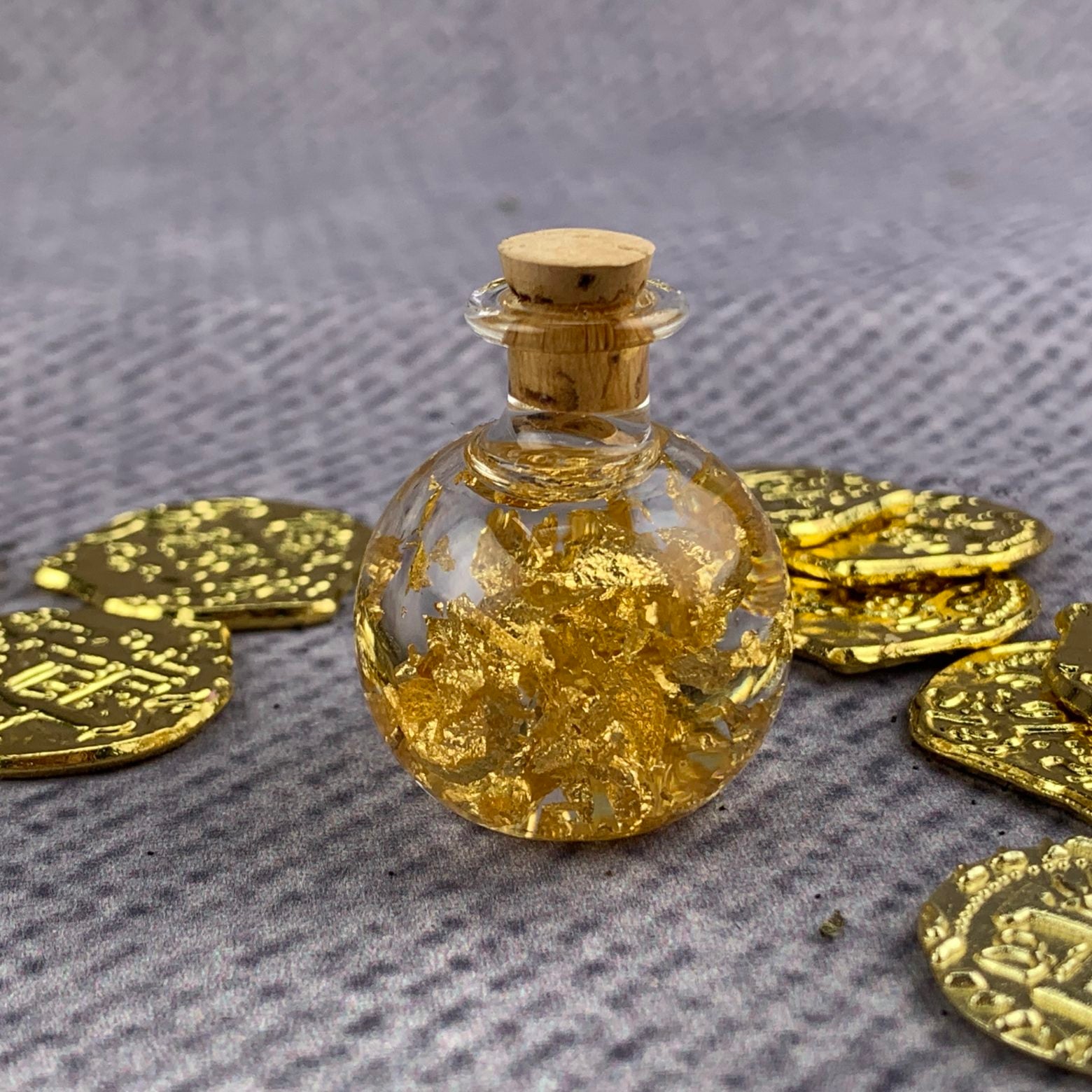 Bottle of 24k Real Gold Flakes