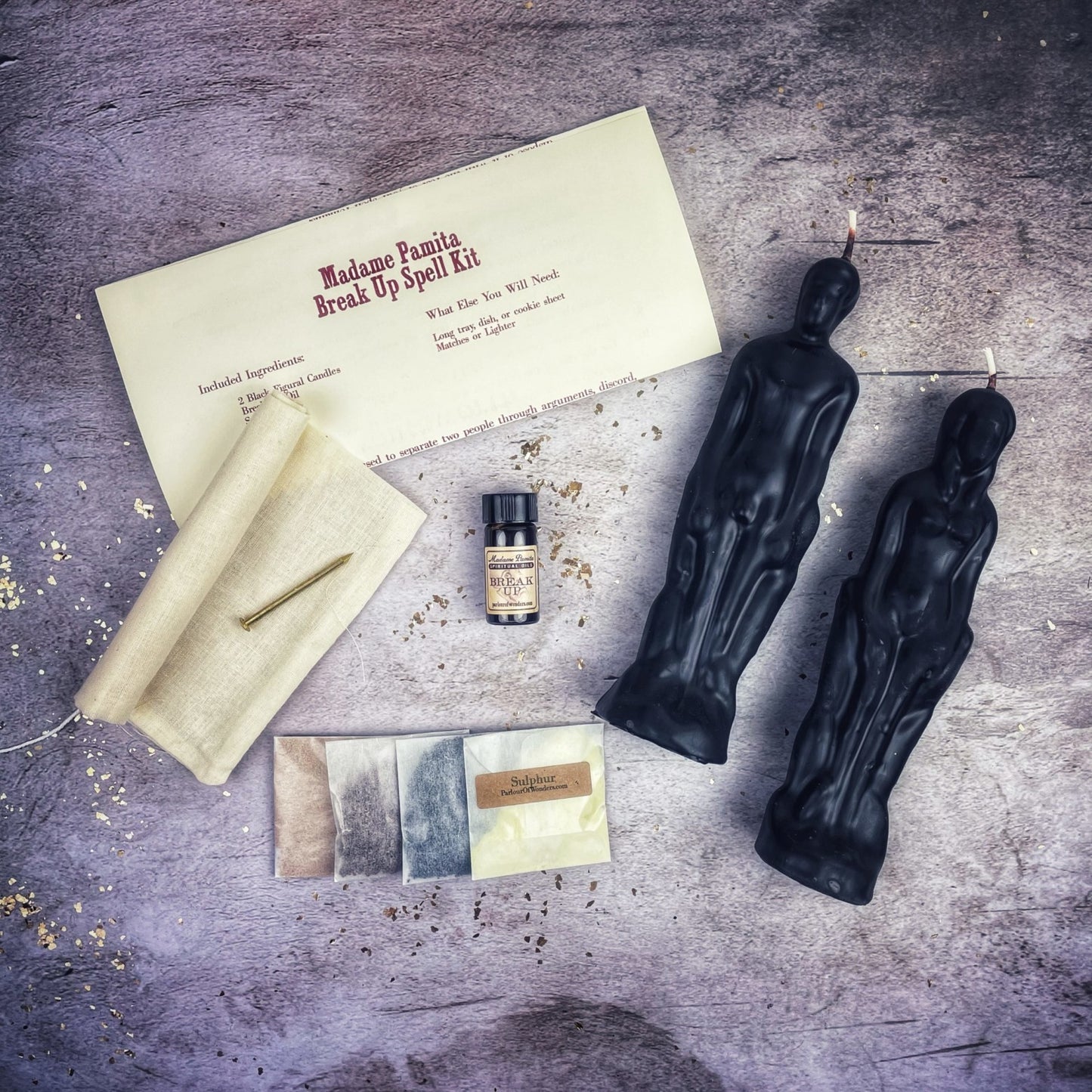 Deluxe Break Up Candle Spell Kit - Female/Male