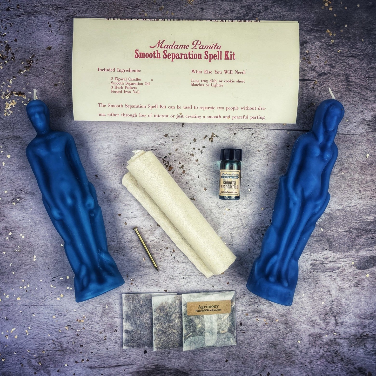 Smooth Separation Candle Spell Kit - Female/Male