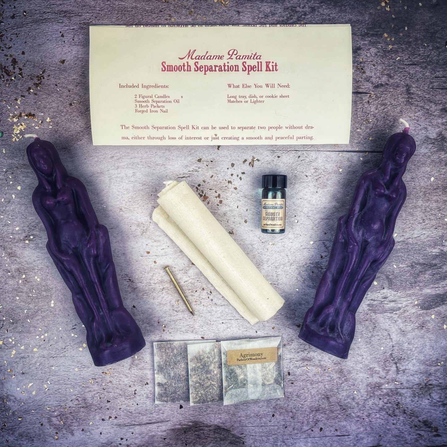 Smooth Separation Candle Spell Kit - Female/Female