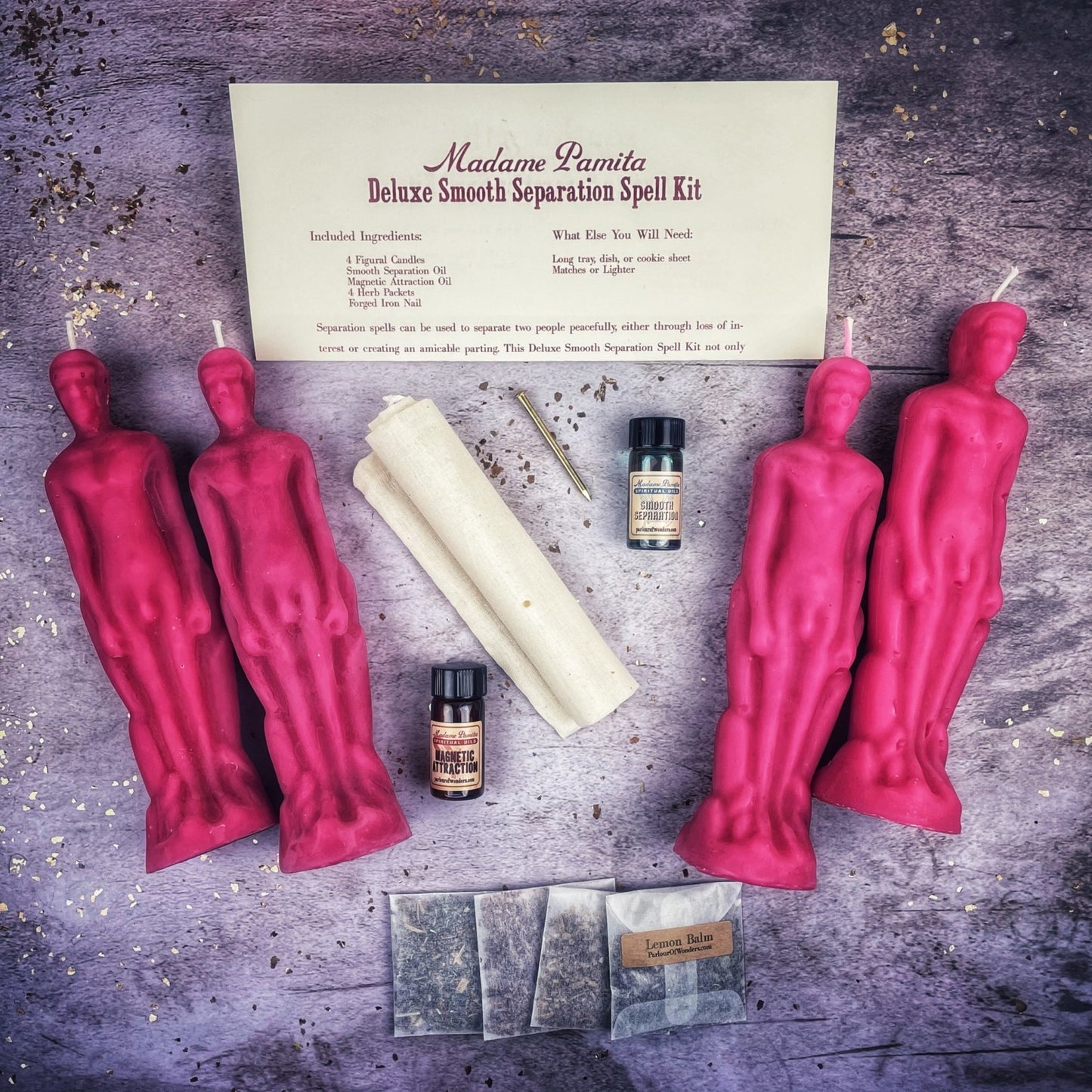 Deluxe Smooth Separation Candle Spell Kit - Male/Male