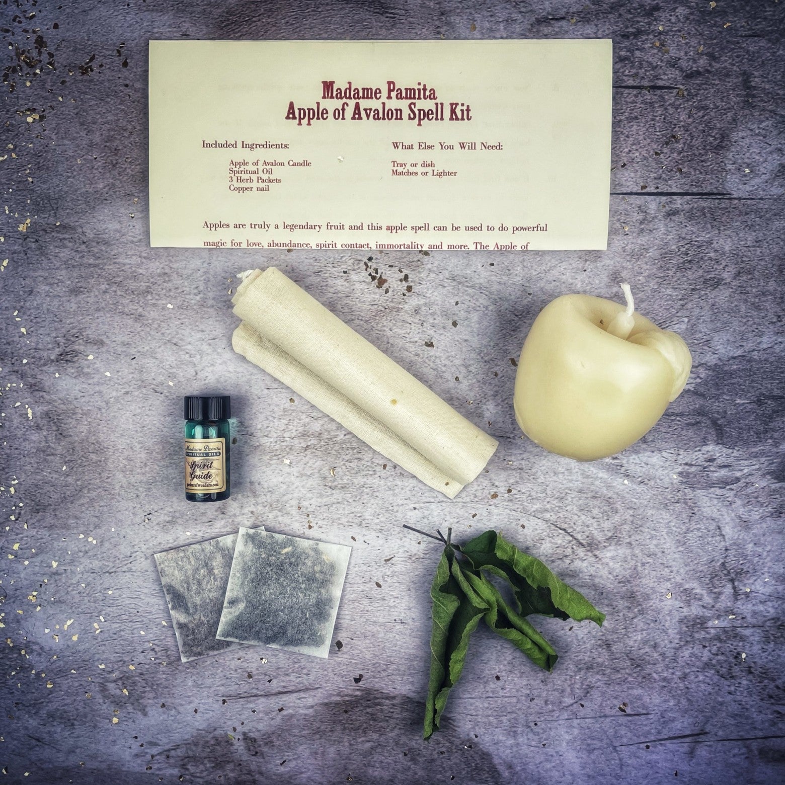 Apple of Avalon Candle Spell Kit