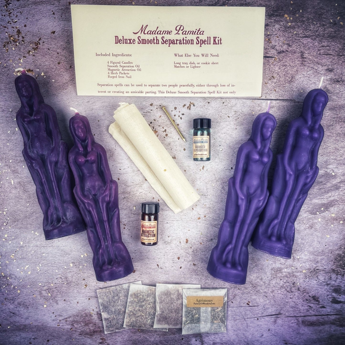 Deluxe Smooth Separation Candle Spell Kit - Female/Female