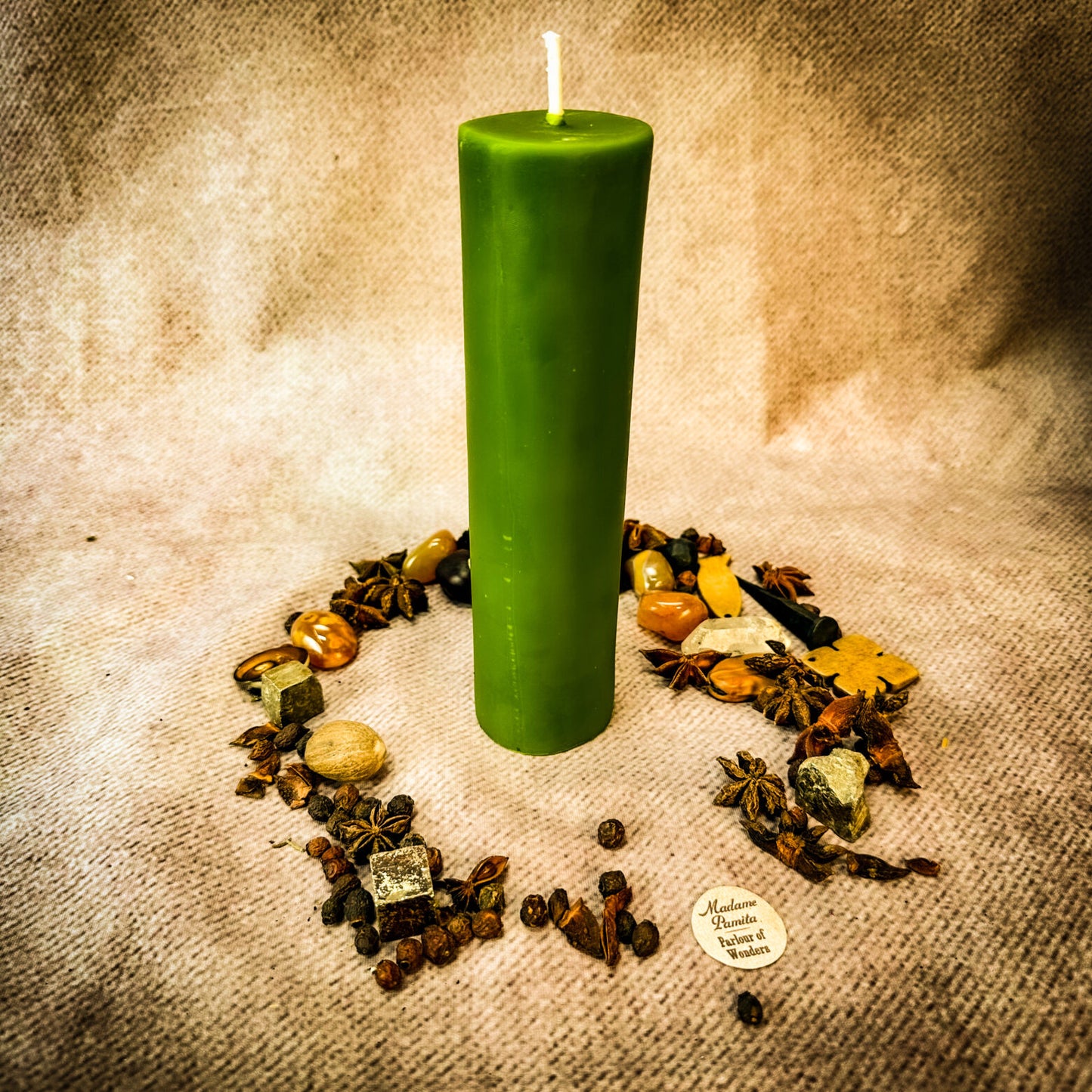 Green Vigil Candle Refill Pull Out