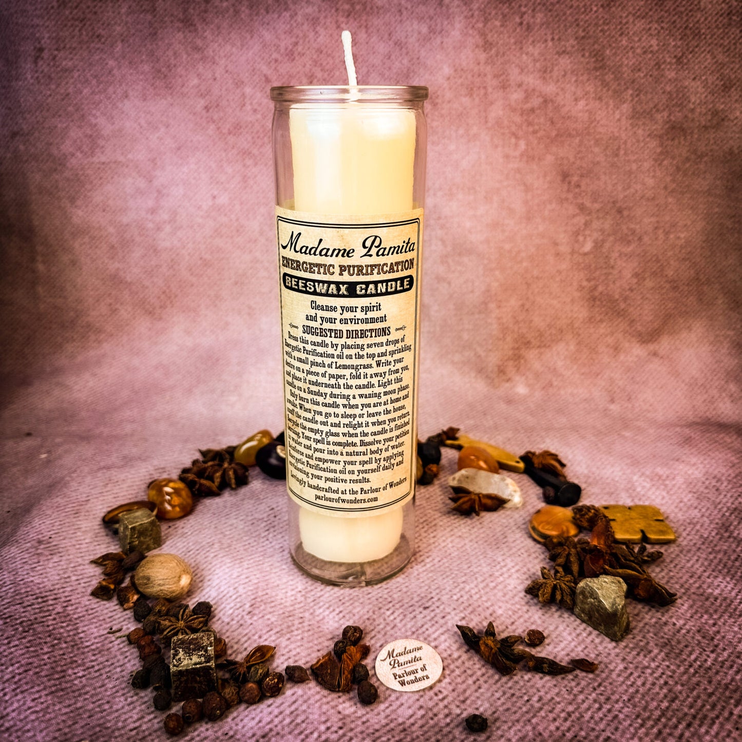 Madame Pamita Energetic Purification Beeswax Vigil Candle