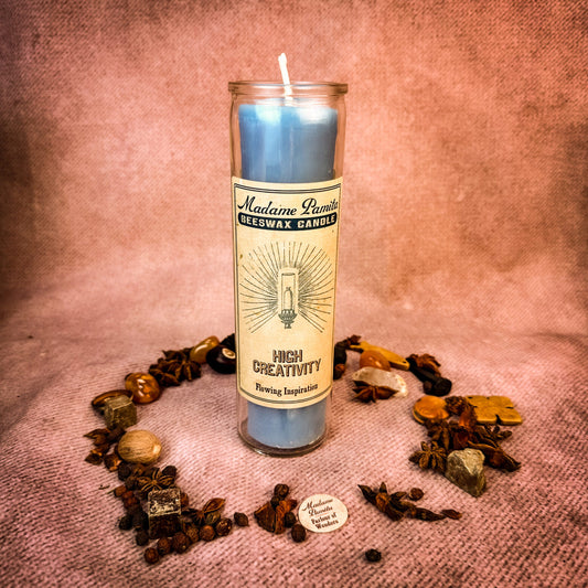 Madame Pamita High Creativity Beeswax Vigil Candle