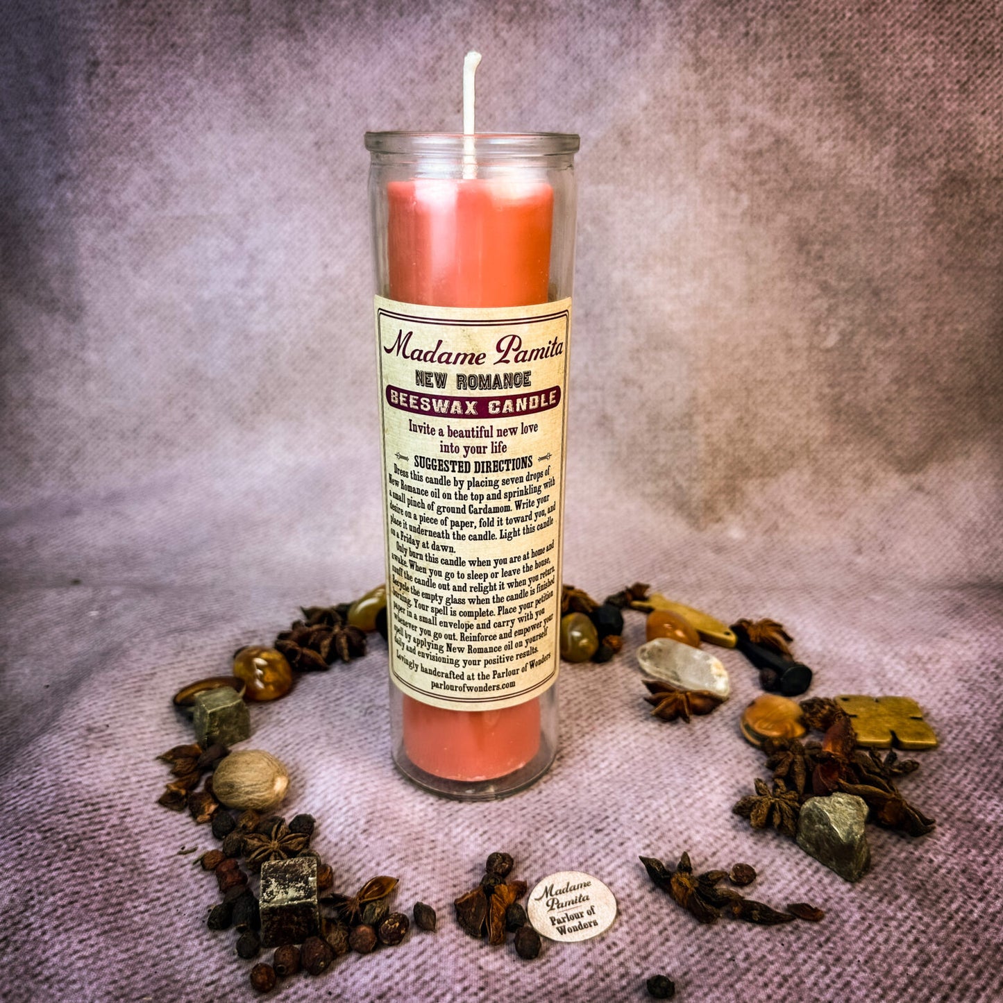 Madame Pamita New Romance Beeswax Vigil Candle