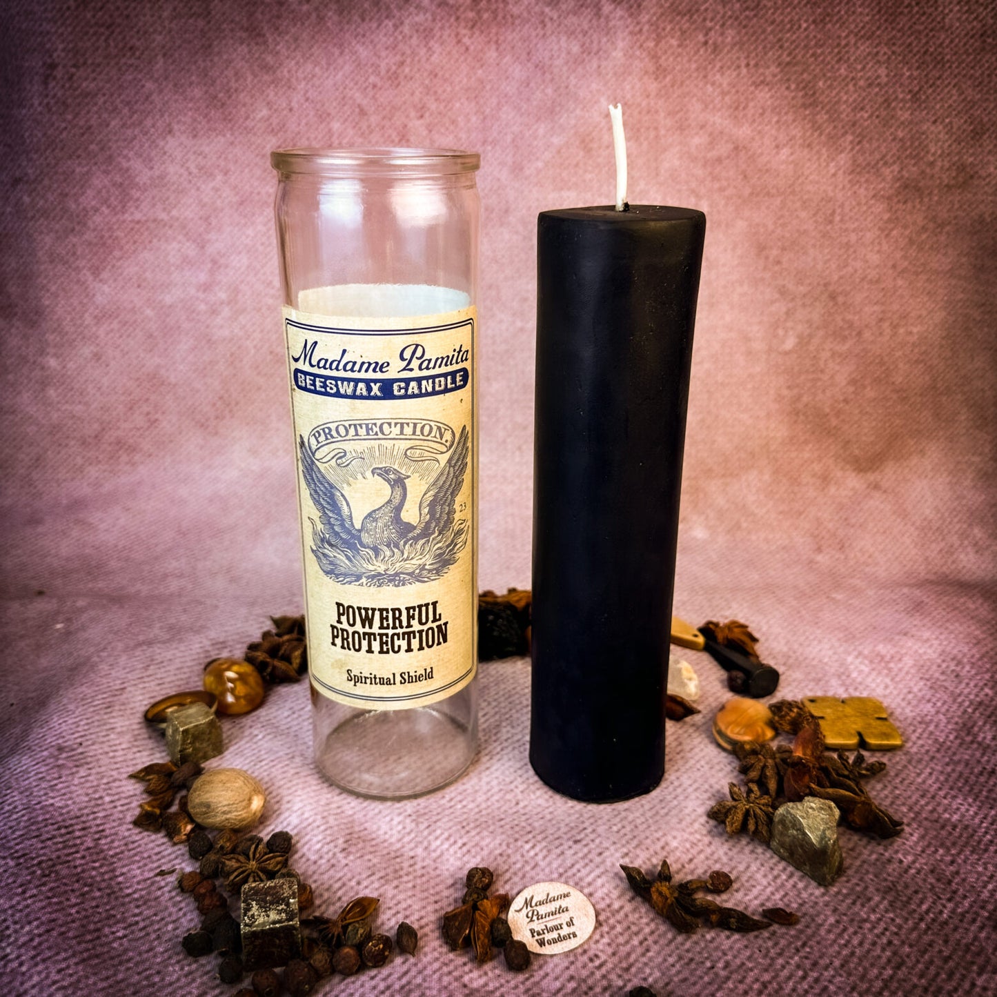 Madame Pamita Powerful Protection Beeswax Vigil Candle