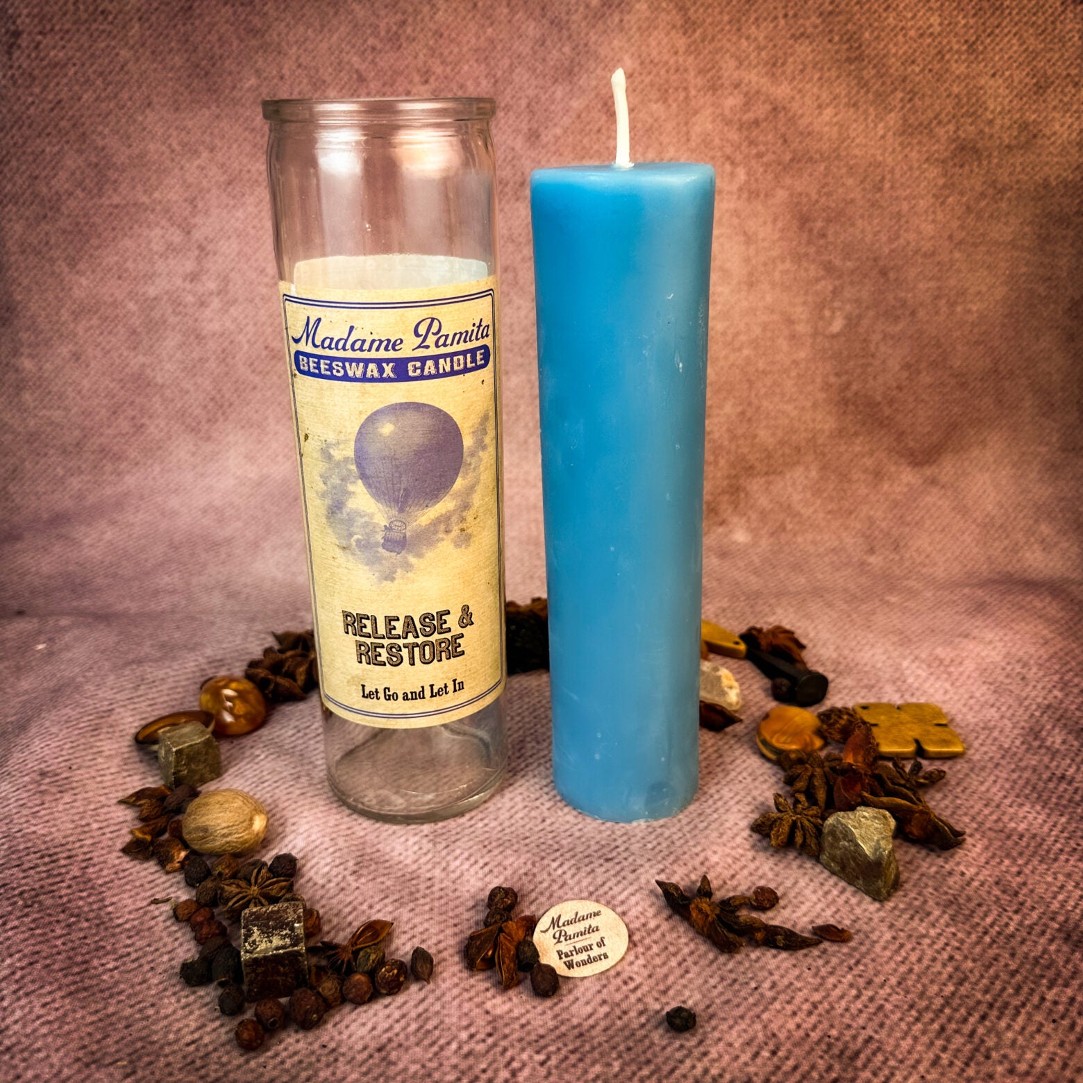 Madame Pamita Release and Restore Beeswax Vigil Candle