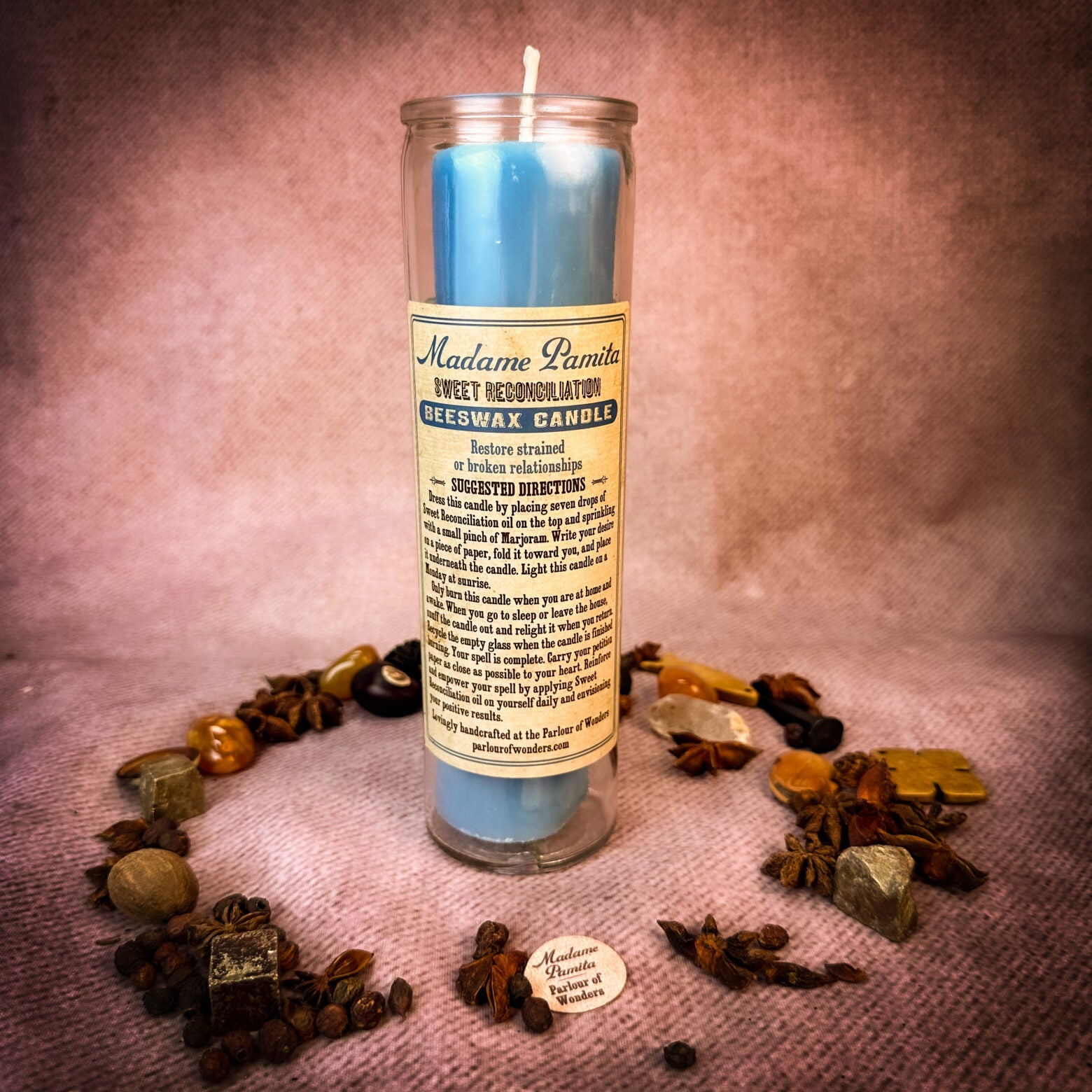 Madame Pamita Sweet Reconciliation Beeswax Vigil Candle