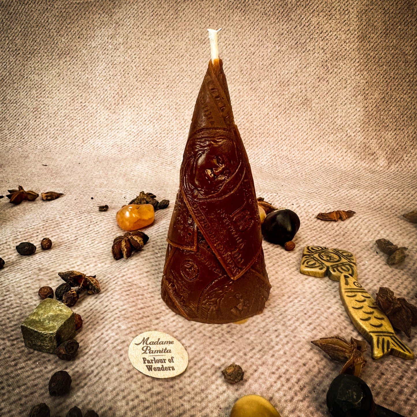 Beeswax Money Maker Spell Candle