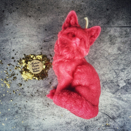 Beeswax Fox Candle