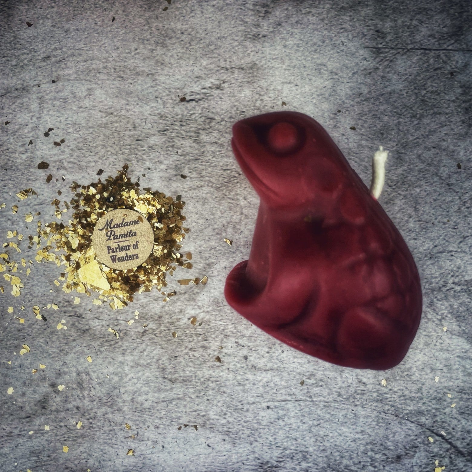 Beeswax Lucky Frog Candle
