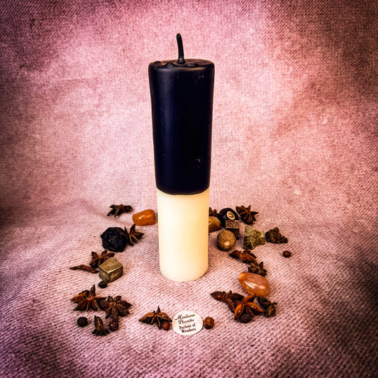 White Beeswax Reversing Vigil Candle and Vigil Refill