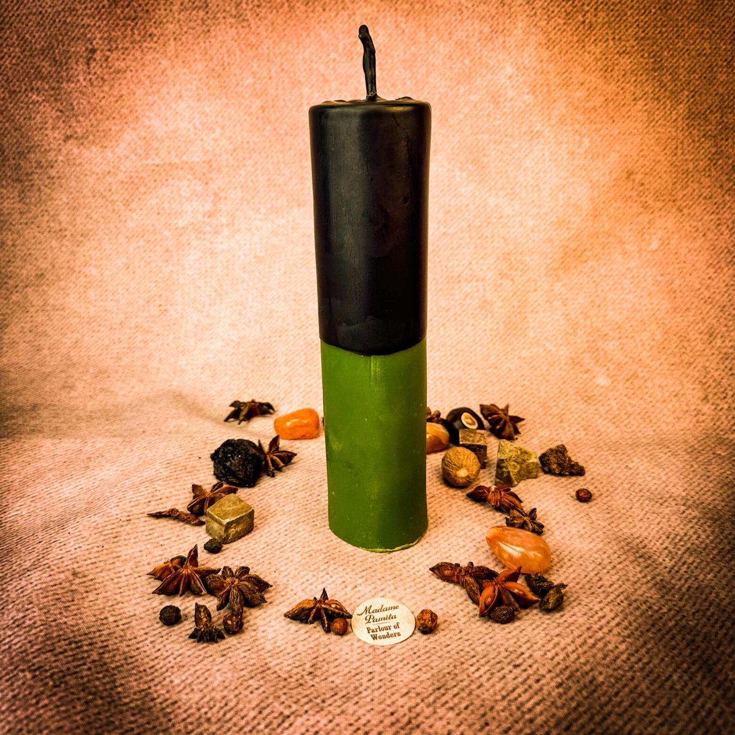 Green Beeswax Reversing Vigil Candle and Vigil Refill
