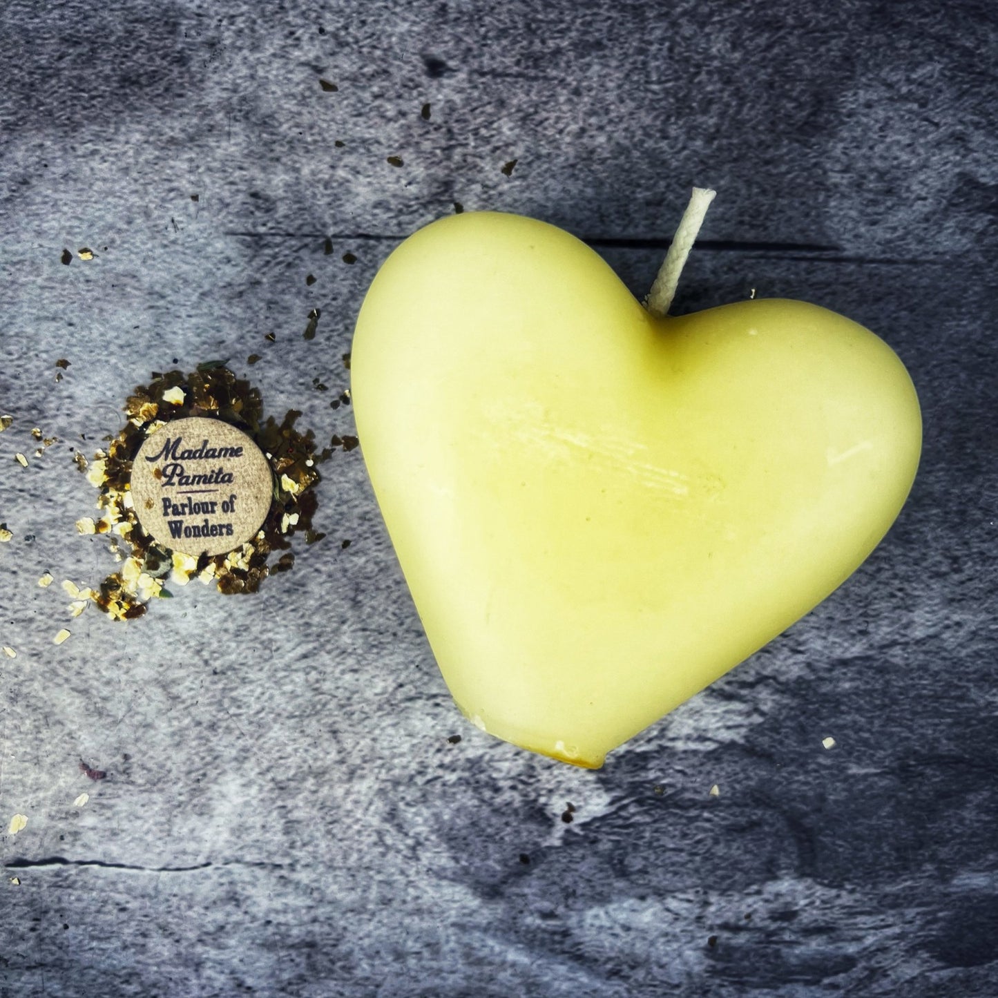 Beeswax Standing Change of Heart Candle