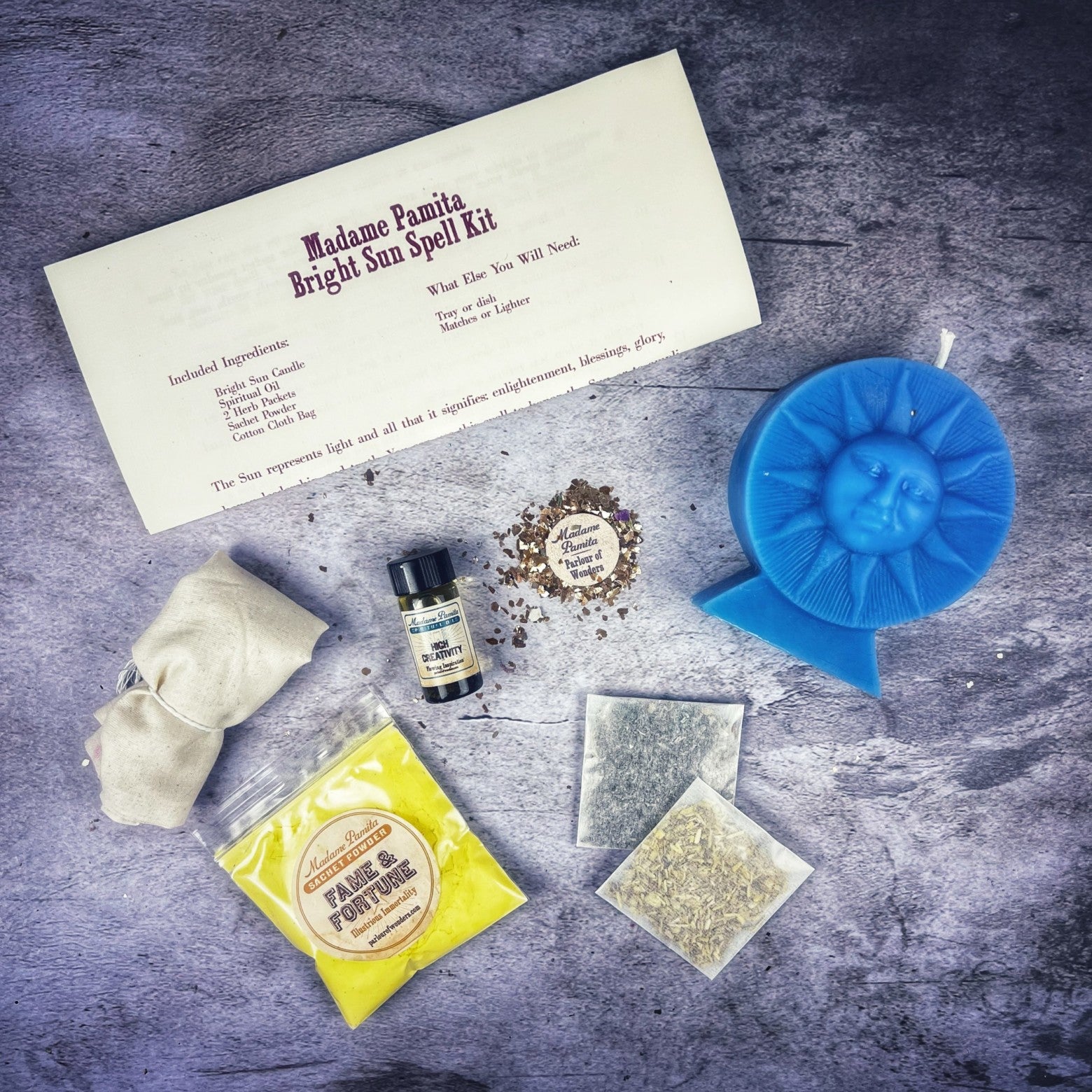 Bright Sun Candle Spell Kit