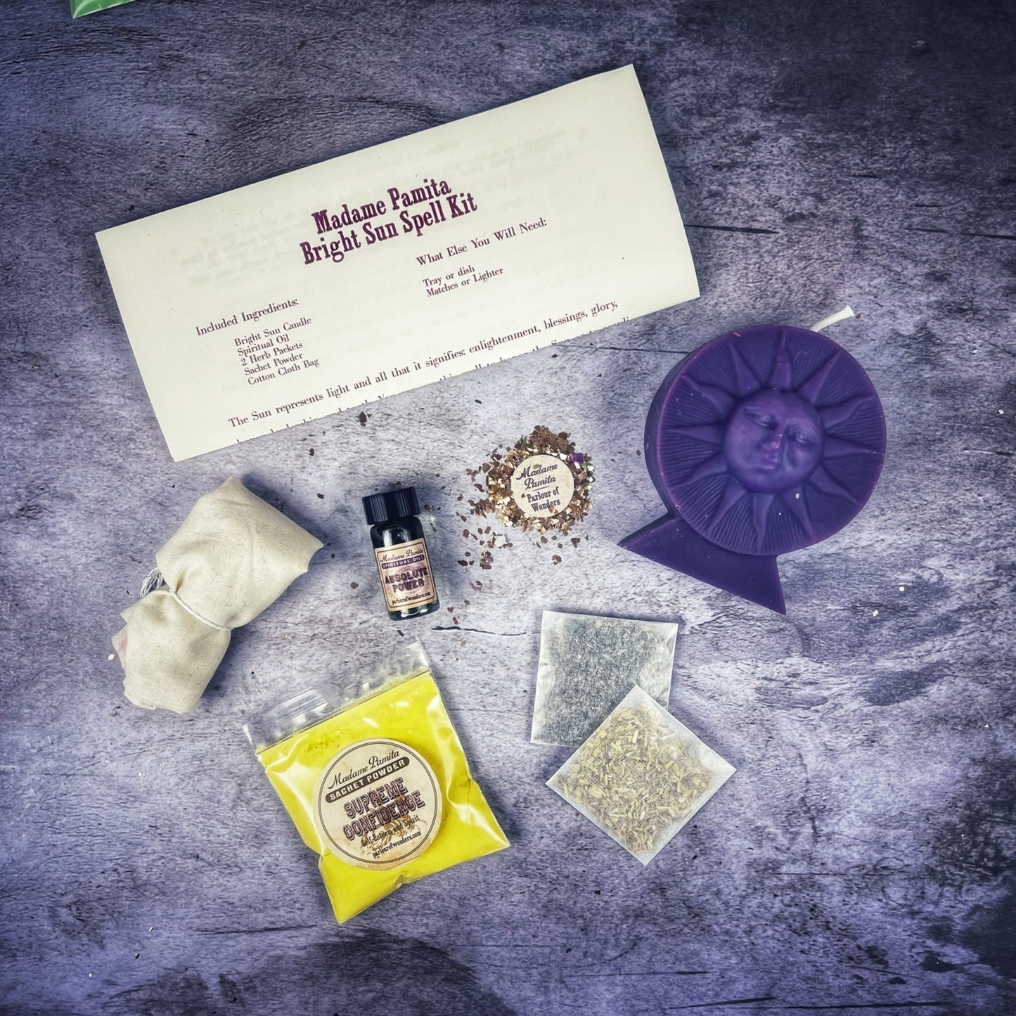 Bright Sun Candle Spell Kit