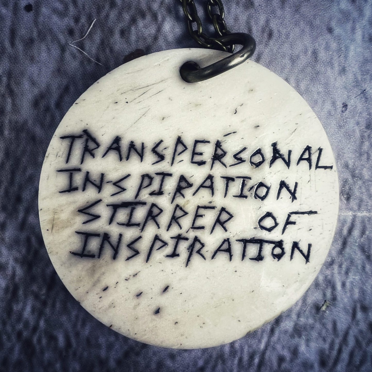 Transpersonal Inspiration Bone Charm Necklace