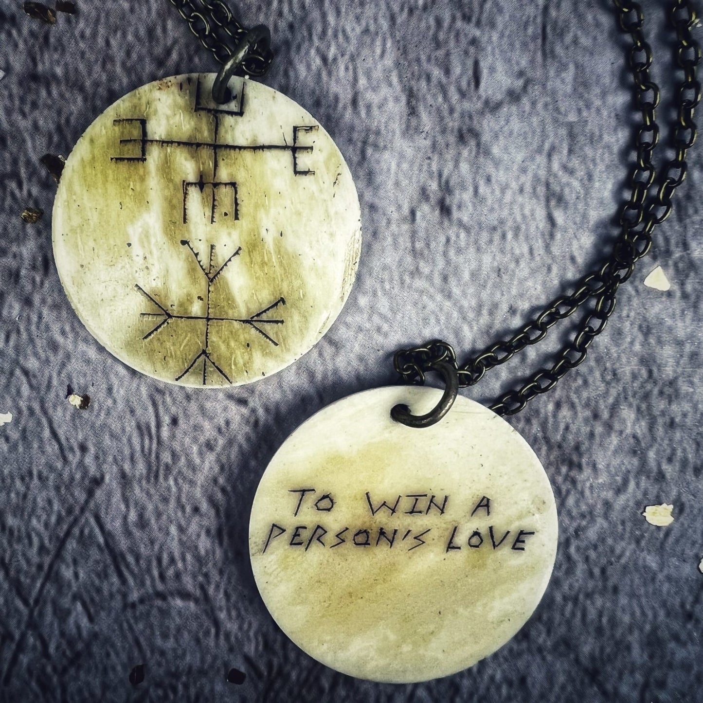 To Win a Person's Love Bone Charm Necklace