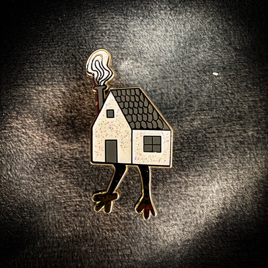 Baba Yaga's Chicken Hut Enamel Pin