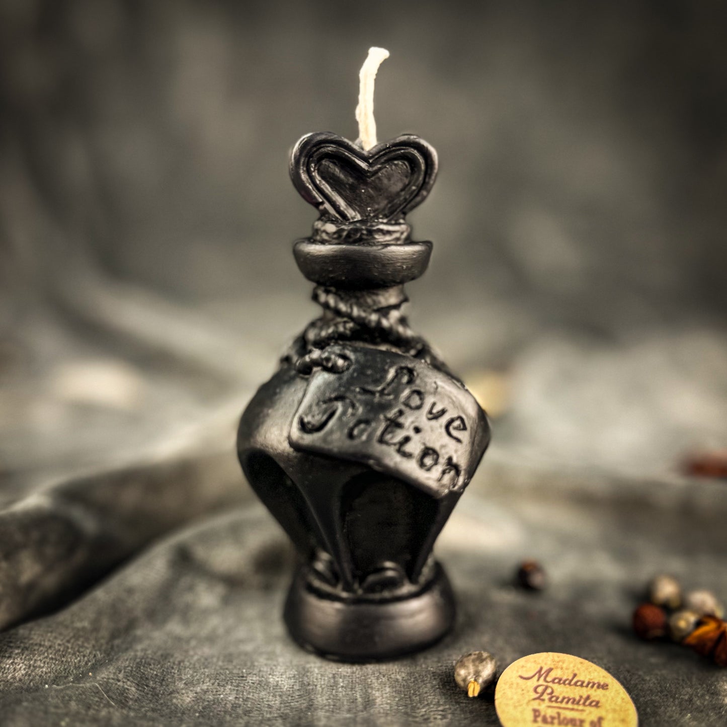 Black Love Potion Bottle Spell Candle 