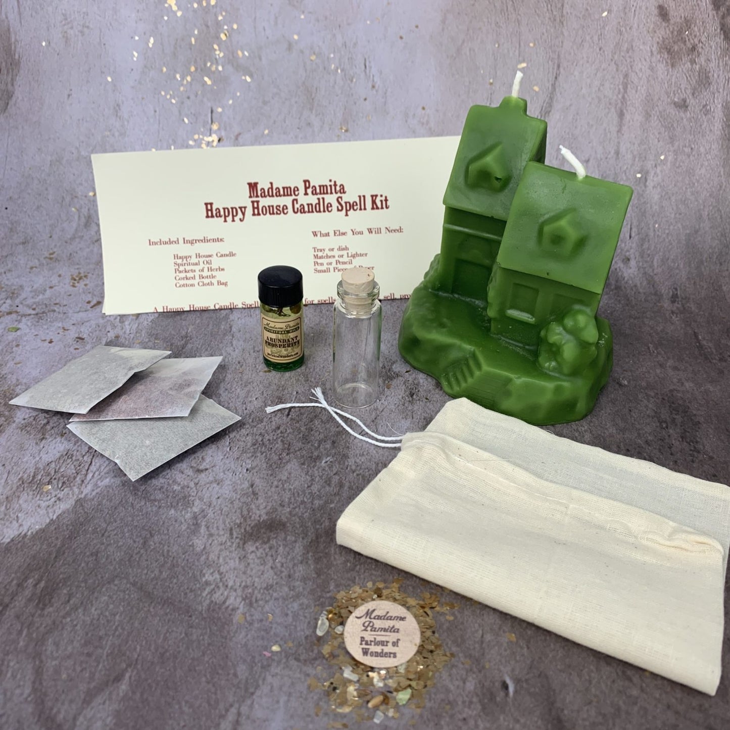 Beeswax Happy House Candle Spell Kit