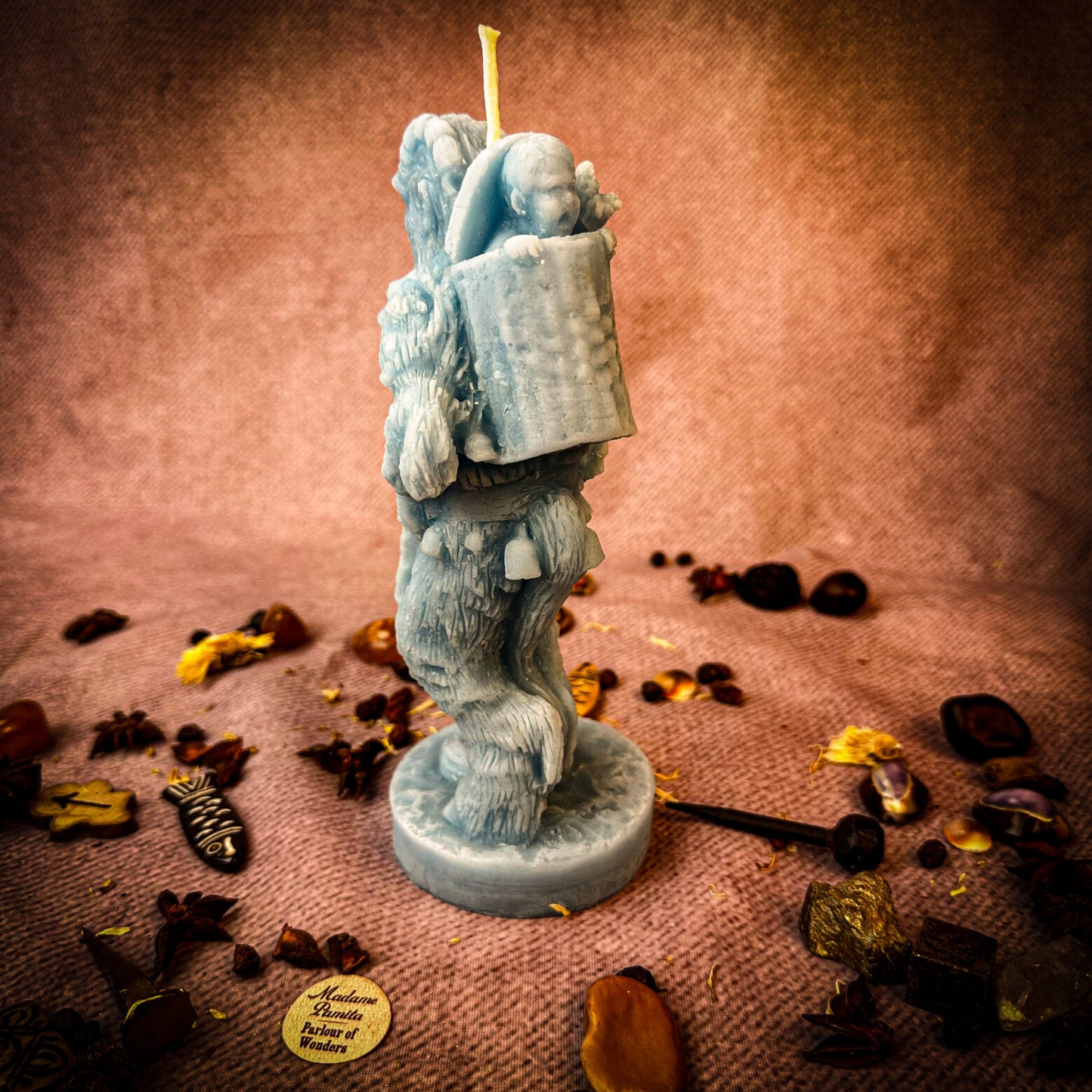 Beeswax Krampus Spell Candle