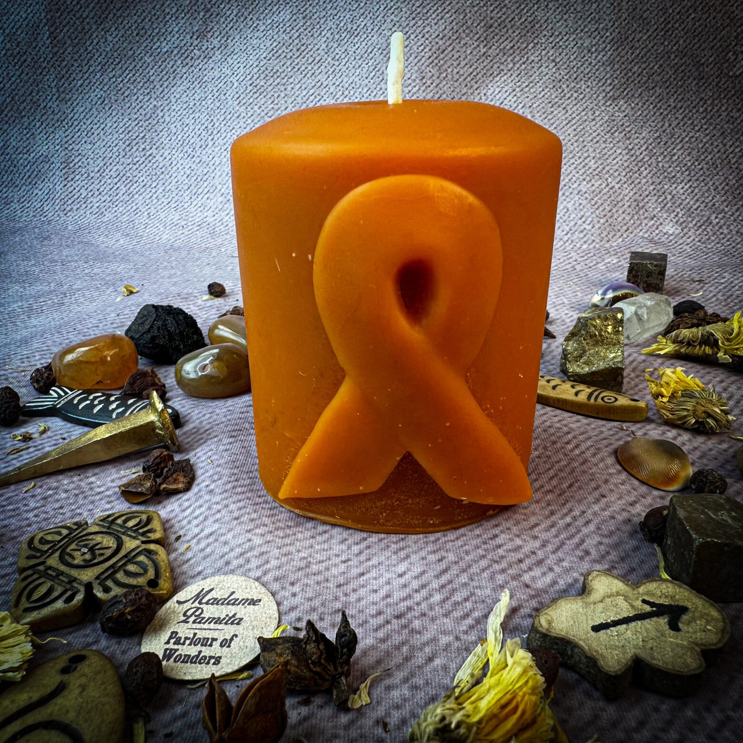 Beeswax Awareness Ribbon Candle - Honor Heroes & Celebrate Champions ...